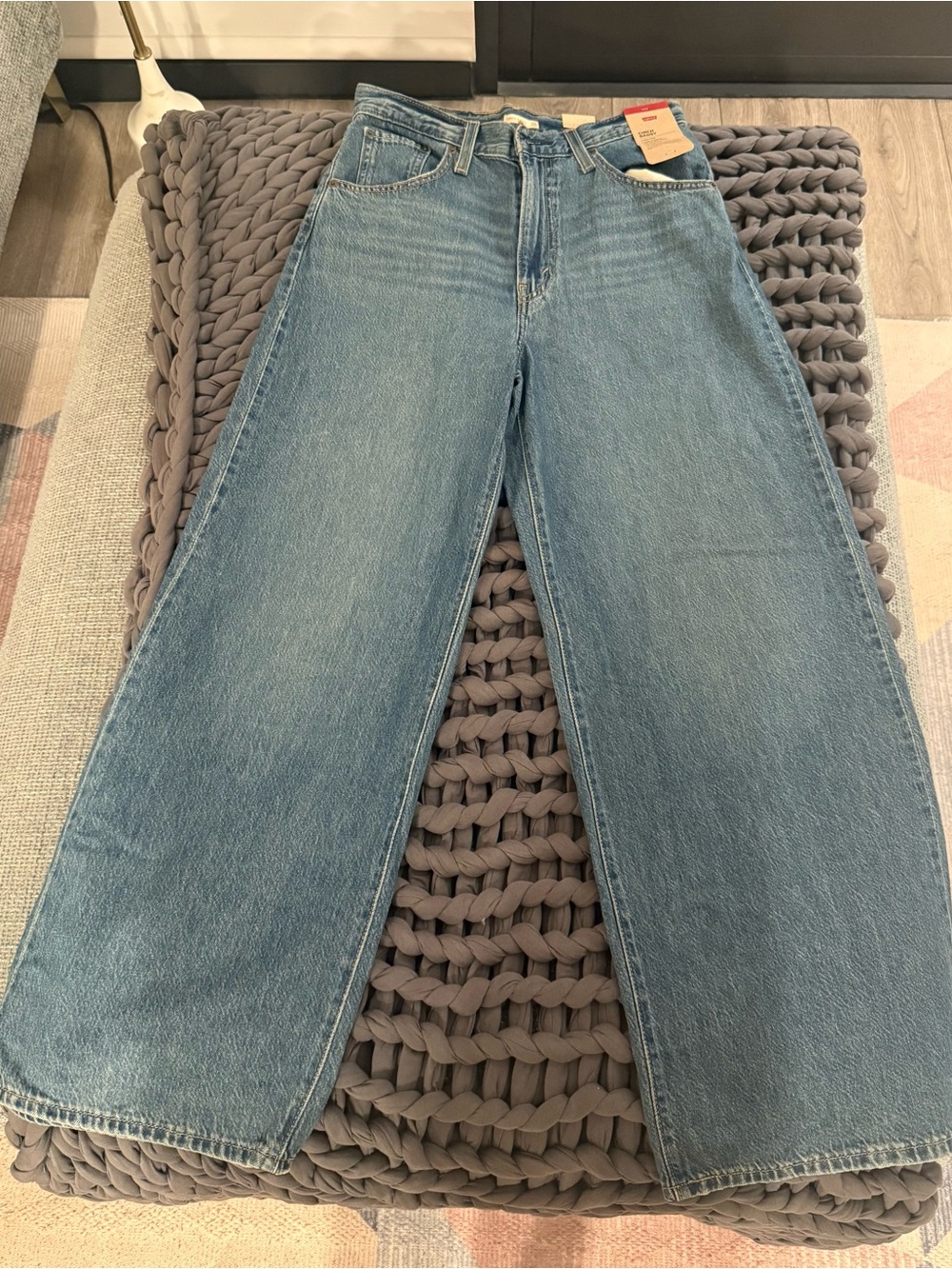 Levi's Light Blue Cinch Baggy Jeans
